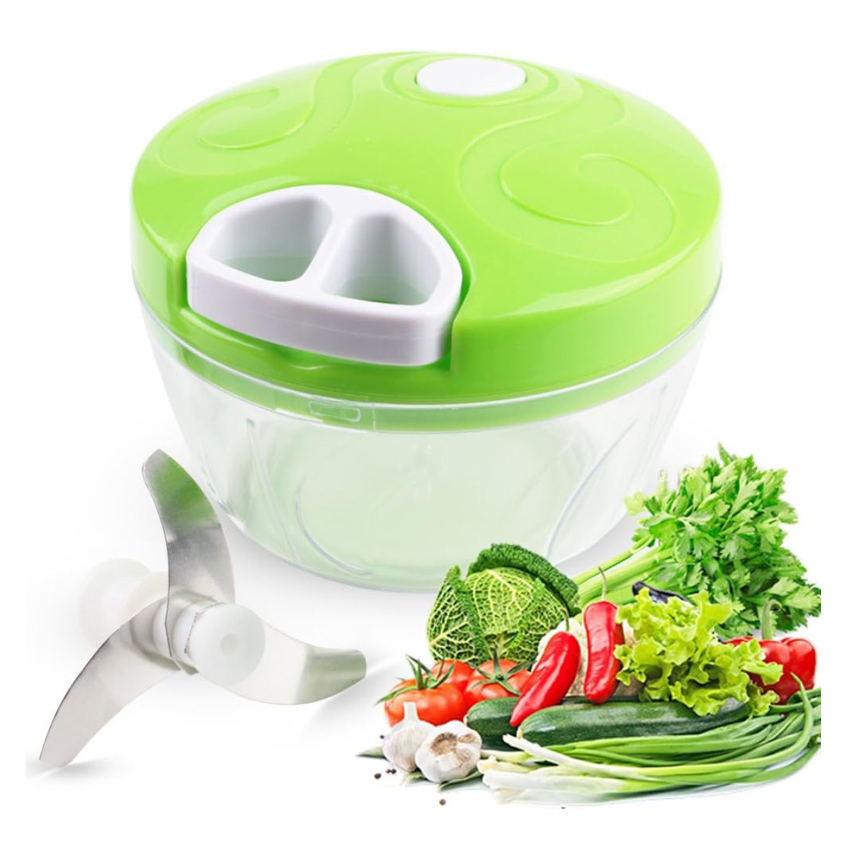 Miniatura 6 de Mini Picador Triturador Alimentos Manual